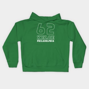 Kelce Jersey - 62 // Typography Design Kids Hoodie